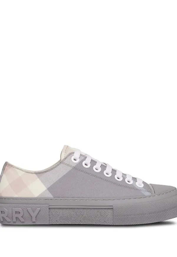Burberry rutiga låga sneakers - Grå