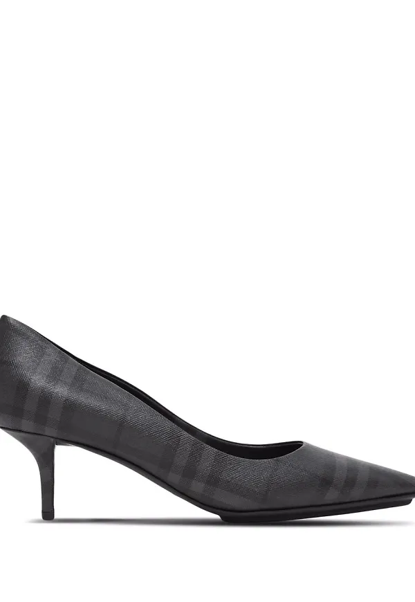 Burberry rutiga pumps 55 mm - Svart