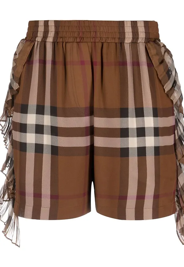 Burberry rutiga shorts - Brun