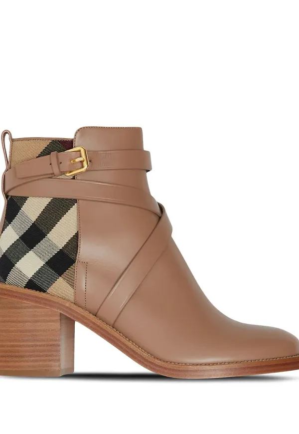 Burberry rutiga stövletter - Brun