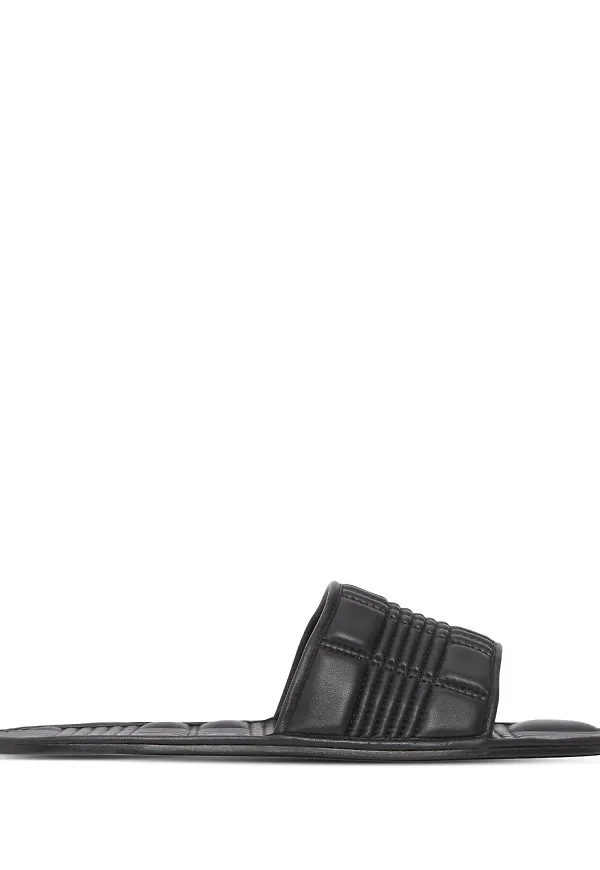 Burberry rutiga tofflor - Svart