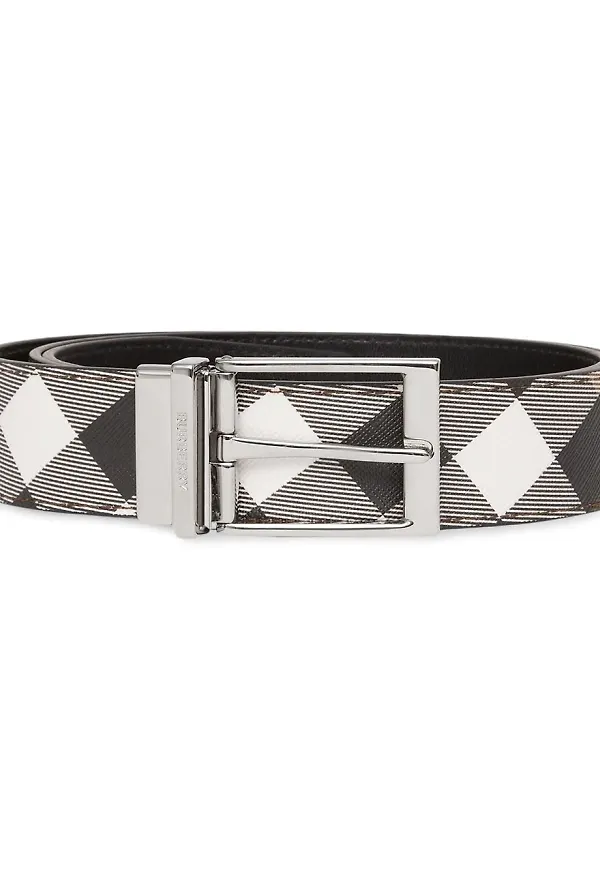 Burberry rutigt bälte - Brun