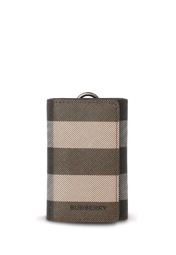 Burberry rutigt nyckelfodral - Brun