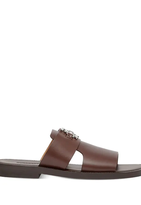 Burberry sandaler med monogram - Brun