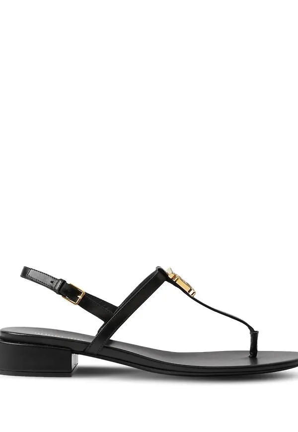 Burberry sandaler med monogram - Svart