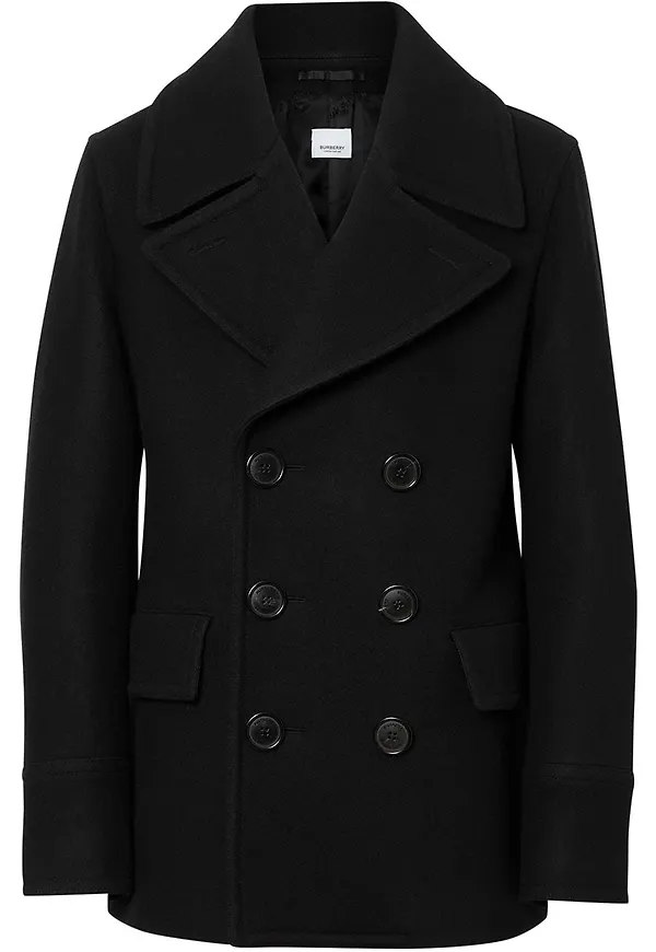 Burberry skepparkavaj i ullblandning - Svart
