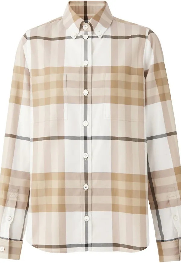 Burberry skjorta med ficka - Vit
