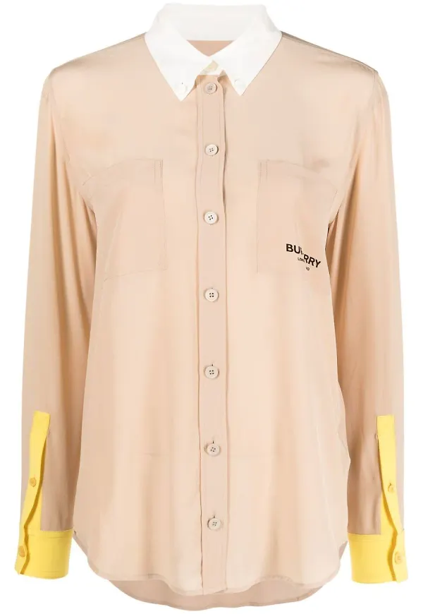 Burberry skjorta med knäppning - Neutral