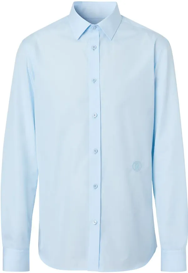 Burberry skjorta med monogram - Blå
