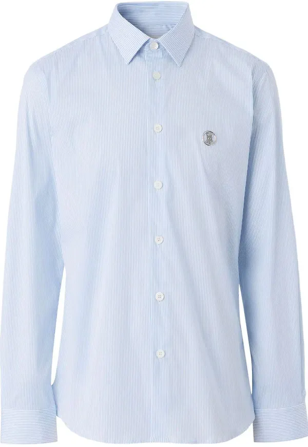 Burberry skjorta med monogram - Blå