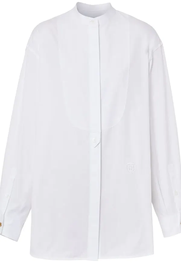 Burberry skjorta med monogram - Vit