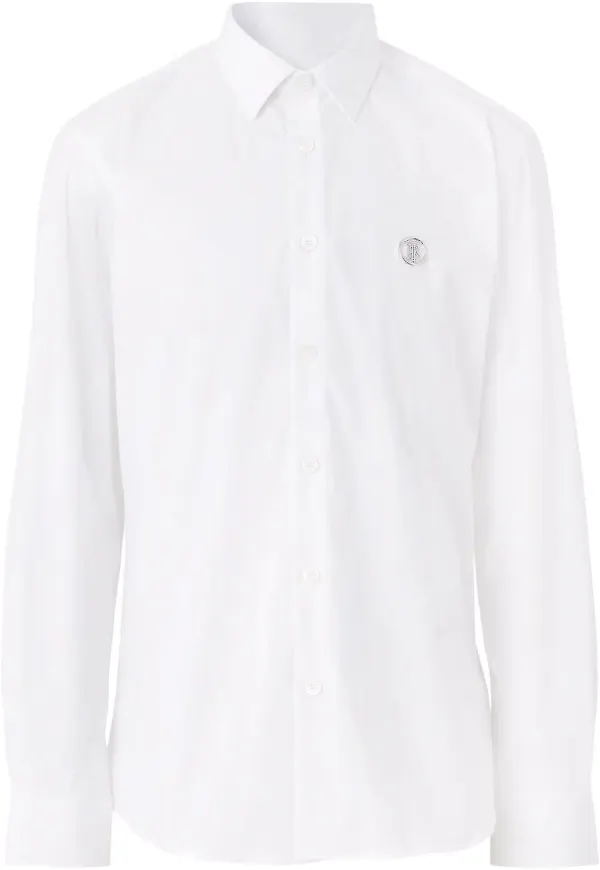 Burberry skjorta med monogram - Vit