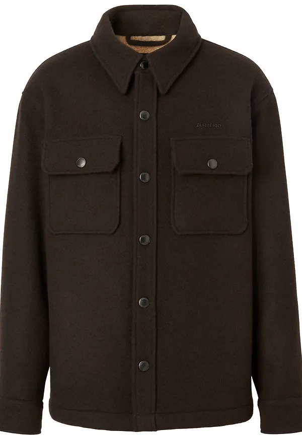 Burberry skjortjacka i kashmir - Brun