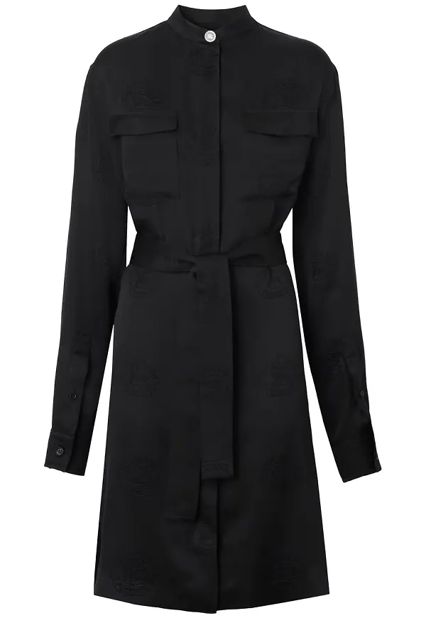 Burberry skjortklänning med bälte - Svart