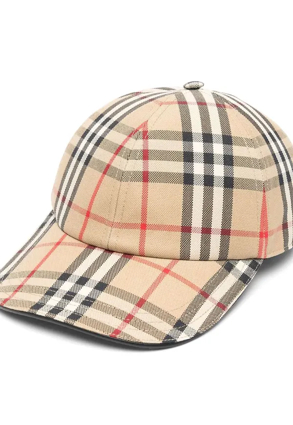 Burberry skotskrutig keps - Neutral