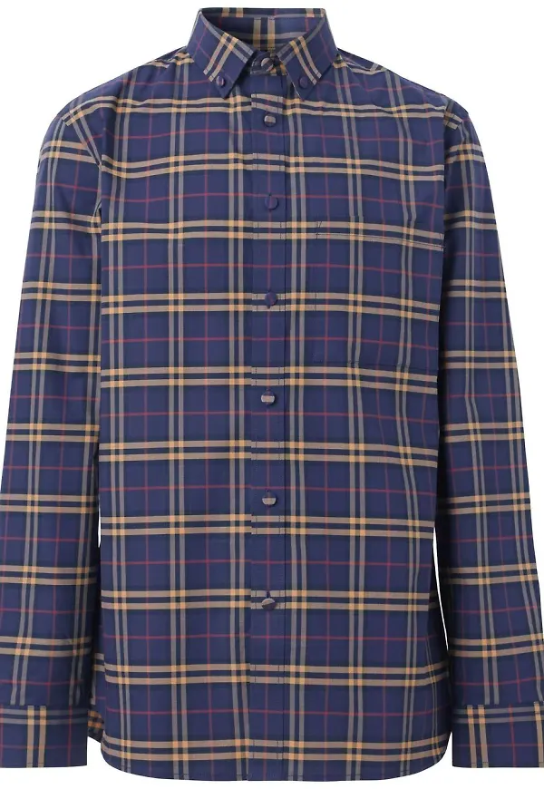 Burberry skotskrutig skjorta - Blå