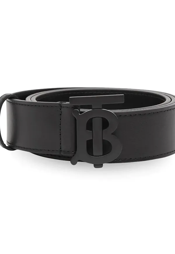 Burberry skärp med monogram - Svart