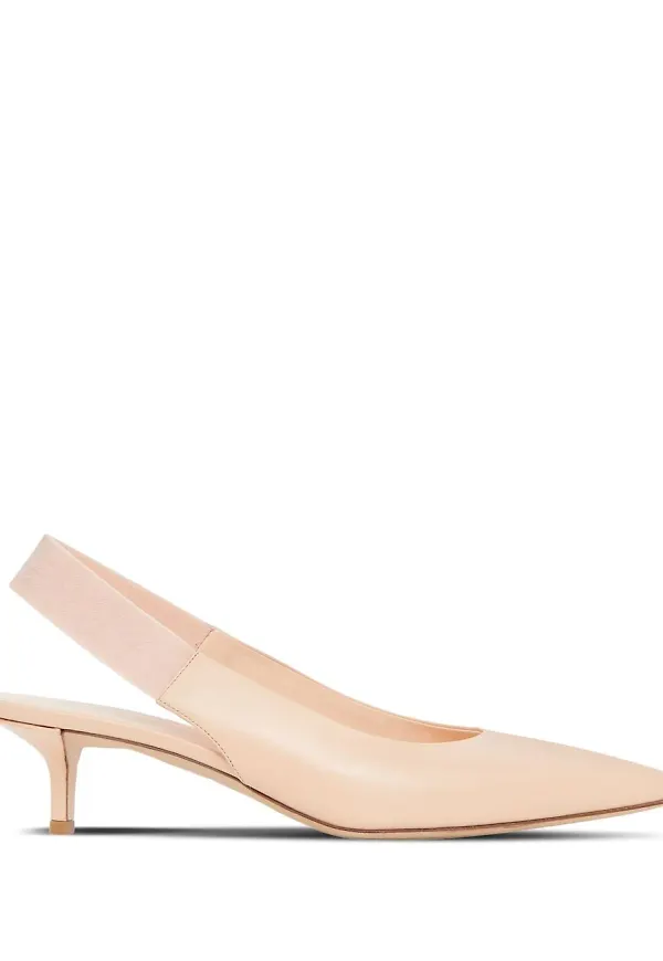 Burberry slingback-pumps i skinn - Rosa