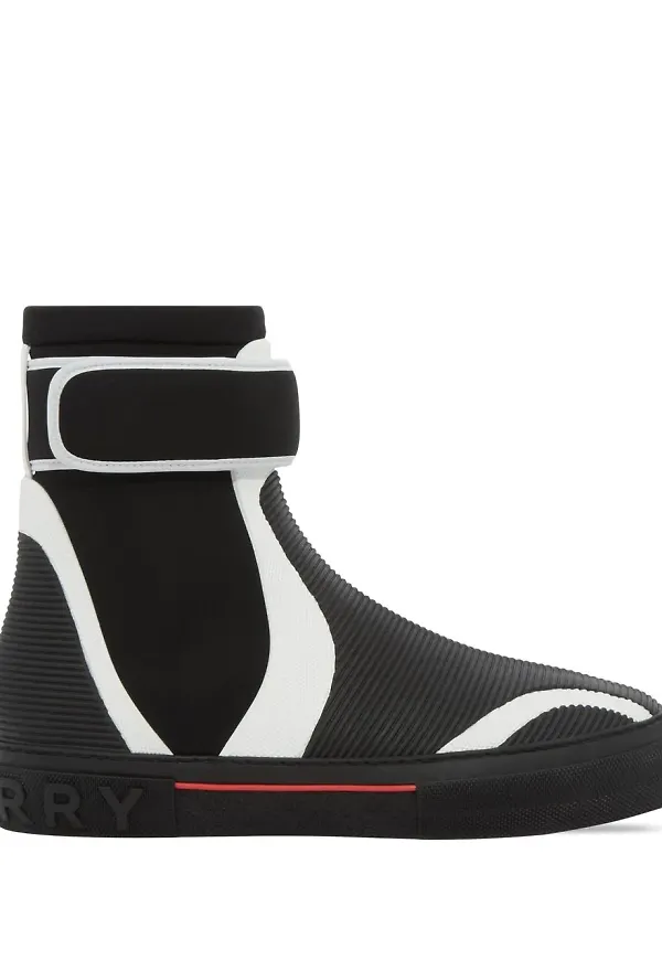 Burberry Sub höga sneakers - Svart