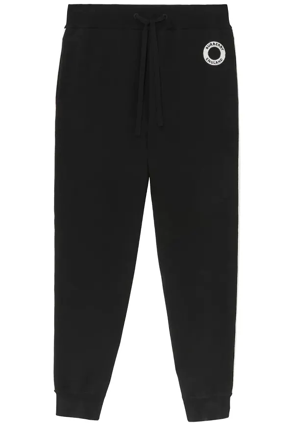 Burberry sweatpants med grafisk applikation - Svart
