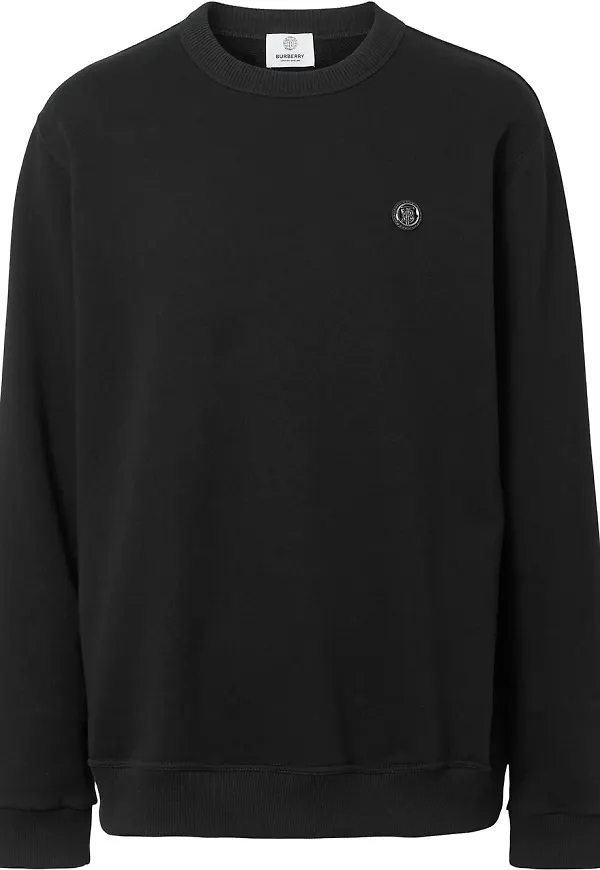 Burberry sweatshirt med monogram - Svart