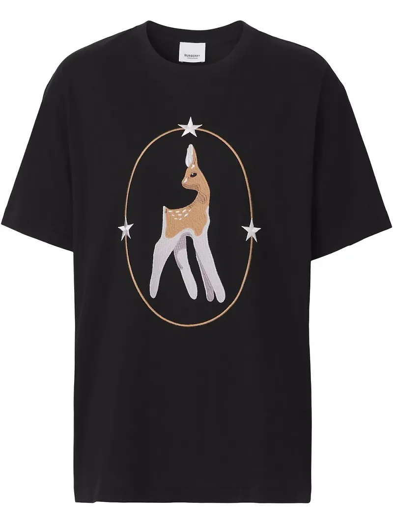 Burberry t-shirt i oversize-modell - Svart