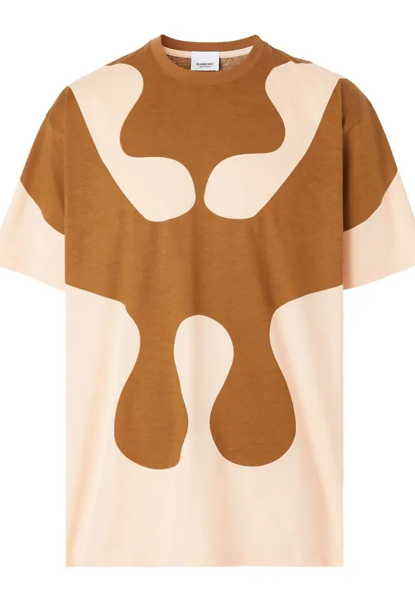 Burberry t-shirt med abstrakt tryck - Neutral