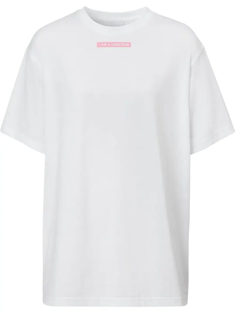 Burberry t-shirt med enhörning - Vit