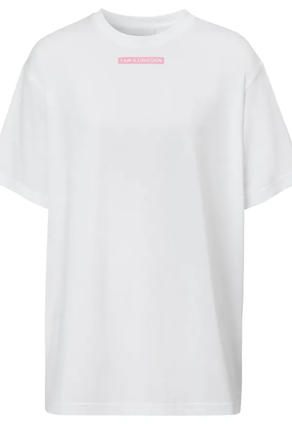 Burberry t-shirt med enhörning - Vit