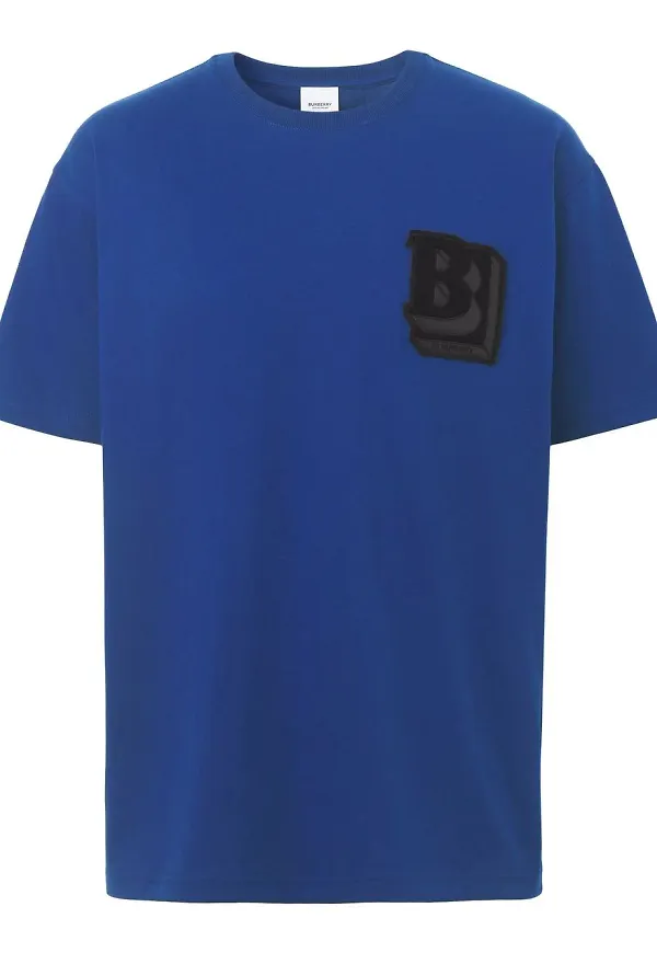 Burberry t-shirt med grafiskt tryck - Blå