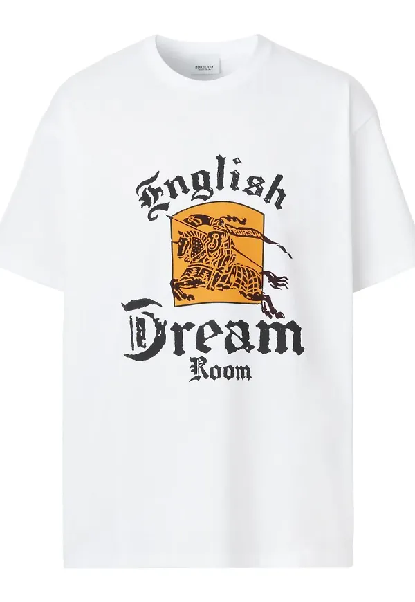 Burberry t-shirt med grafiskt tryck - Vit
