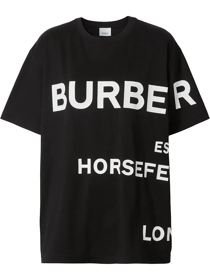 Burberry t-shirt med Horseferry-tryck - Svart
