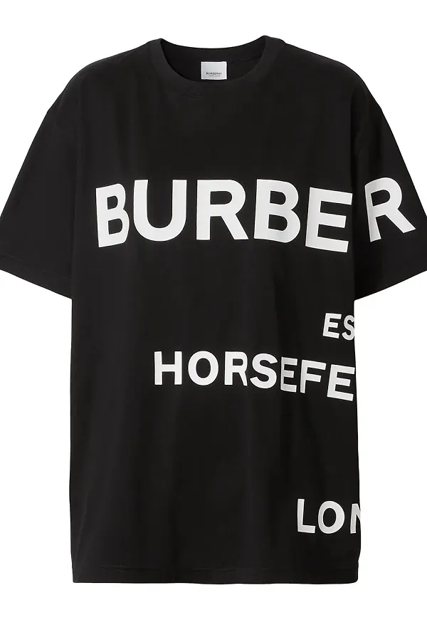 Burberry t-shirt med Horseferry-tryck - Svart
