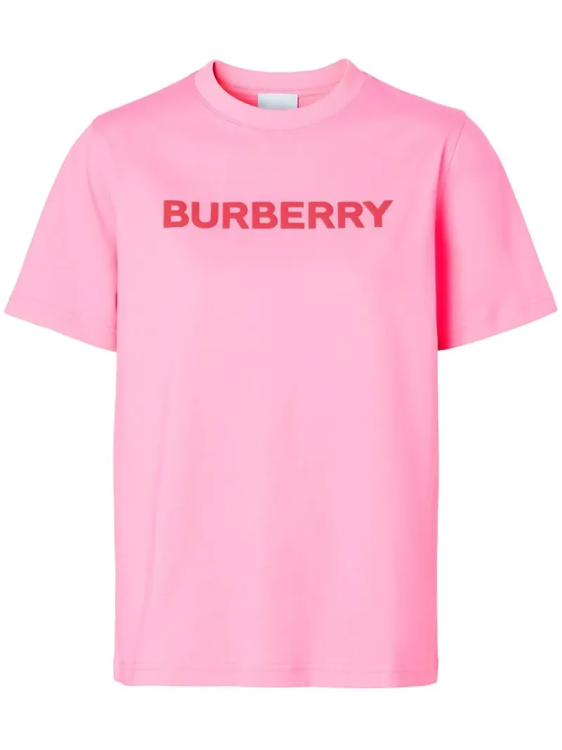 Burberry t-shirt med logotyp - Rosa