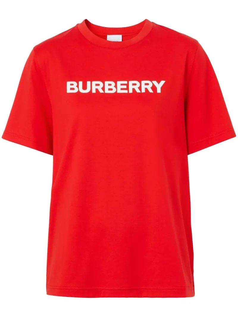 Burberry t-shirt med logotyp - Röd