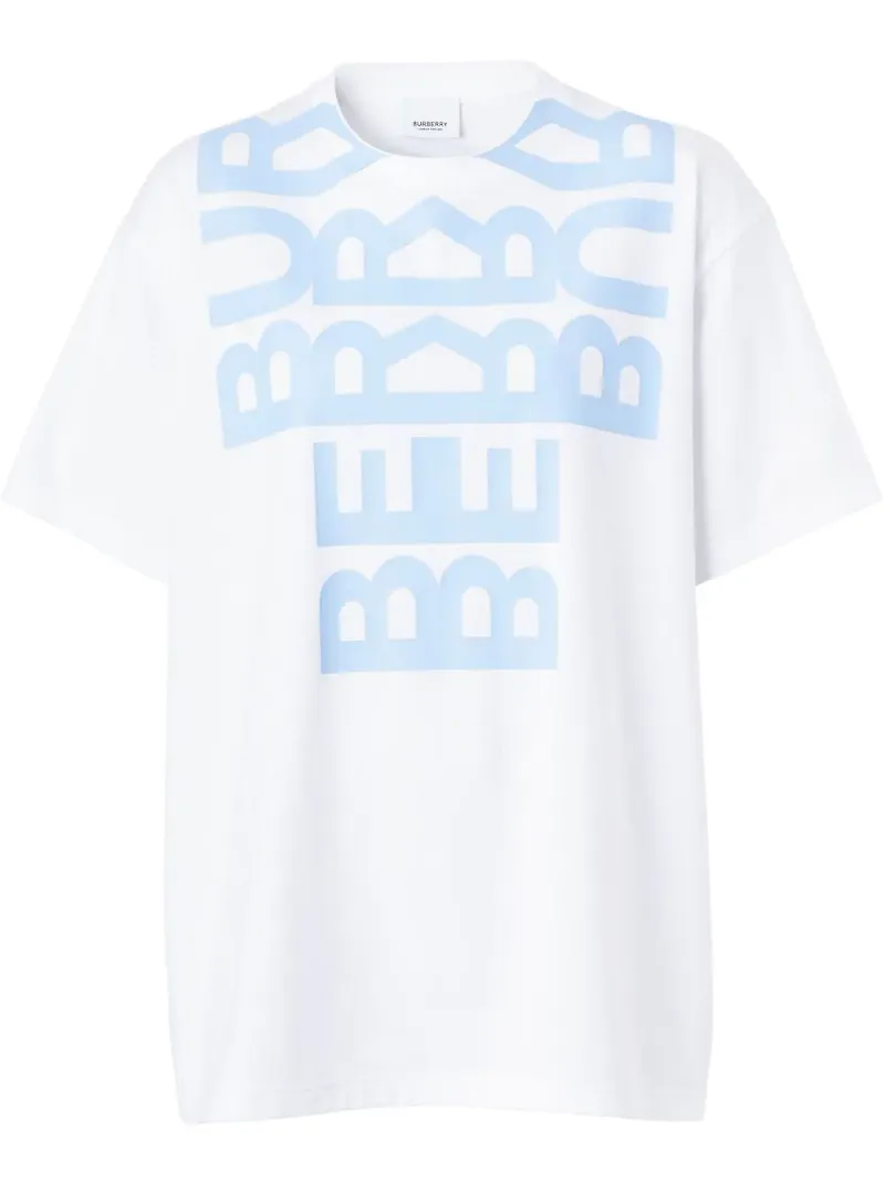 Burberry t-shirt med logotyp - Vit