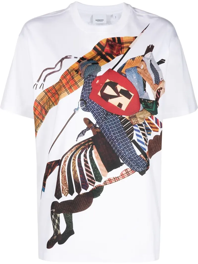 Burberry t-shirt med logotyp - Vit