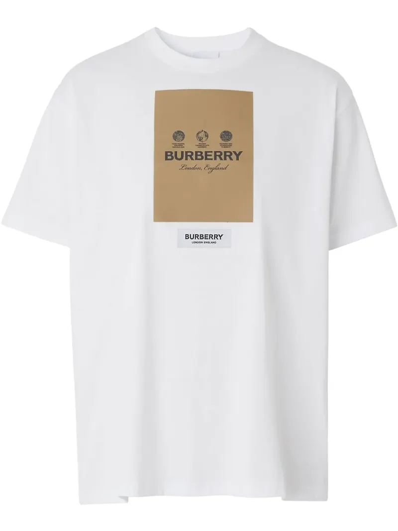Burberry t-shirt med logotyp - Vit
