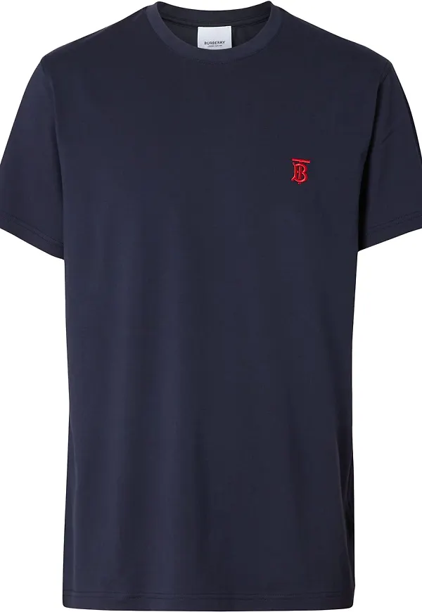 Burberry t-shirt med monogram - Blå