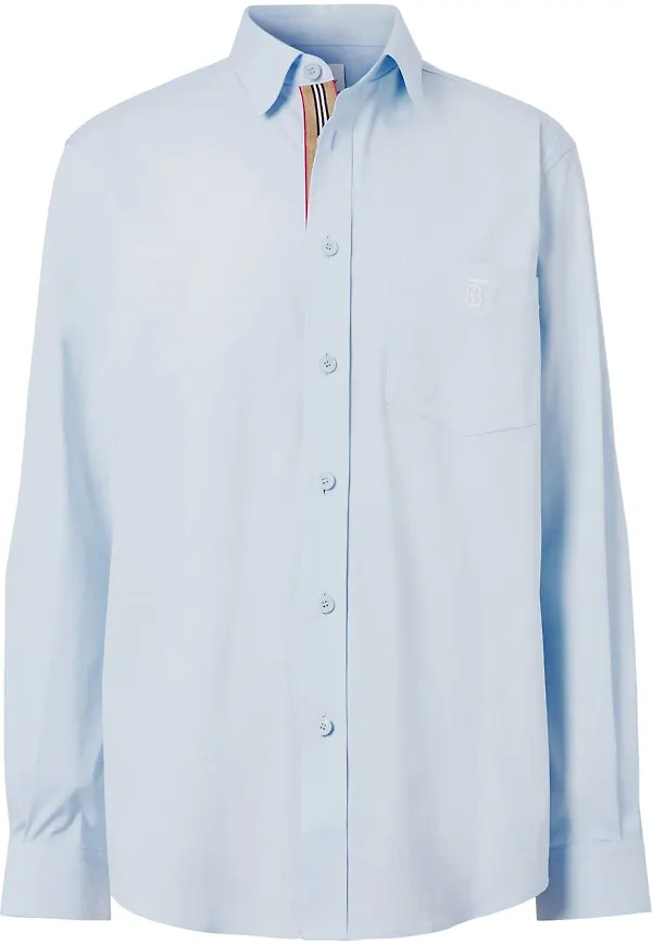 Burberry t-shirt med monogram - Blå
