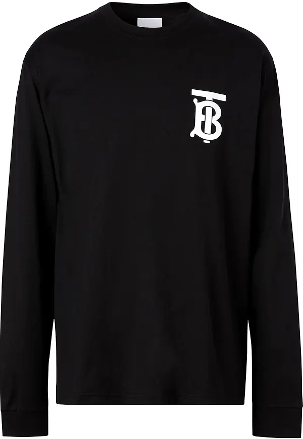 Burberry t-shirt med monogram - Svart