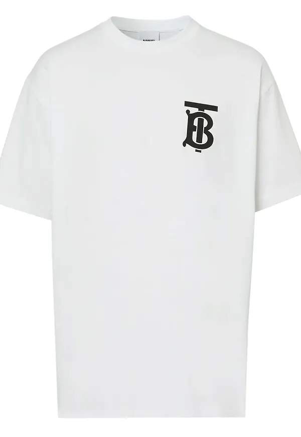 Burberry t-shirt med monogram - Vit