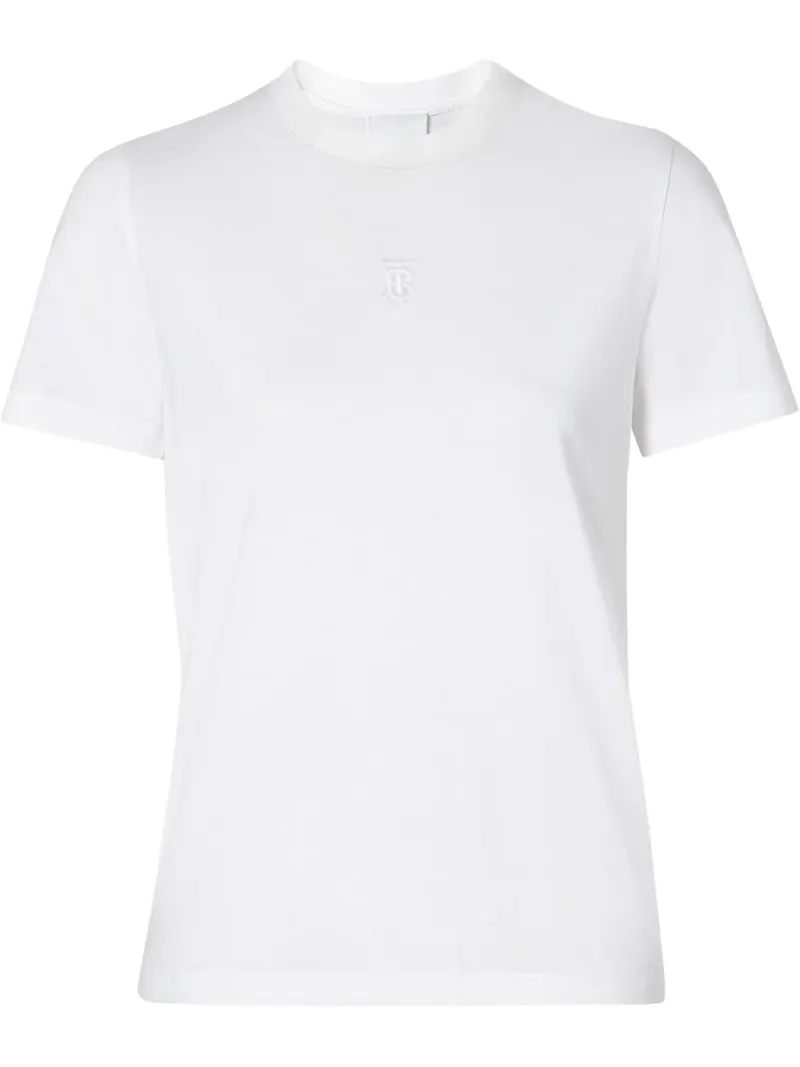 Burberry t-shirt med monogram - Vit