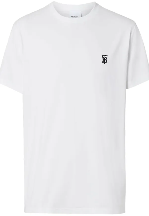 Burberry t-shirt med monogram - Vit