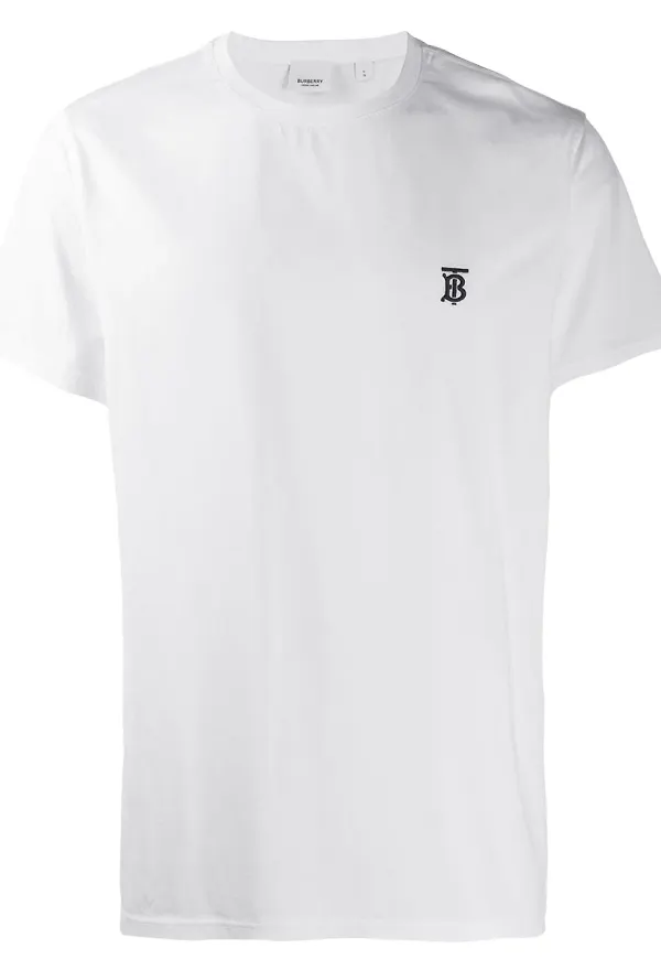Burberry t-shirt med monogram - Vit