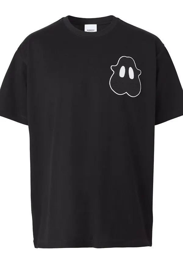 Burberry t-shirt med märke - Svart