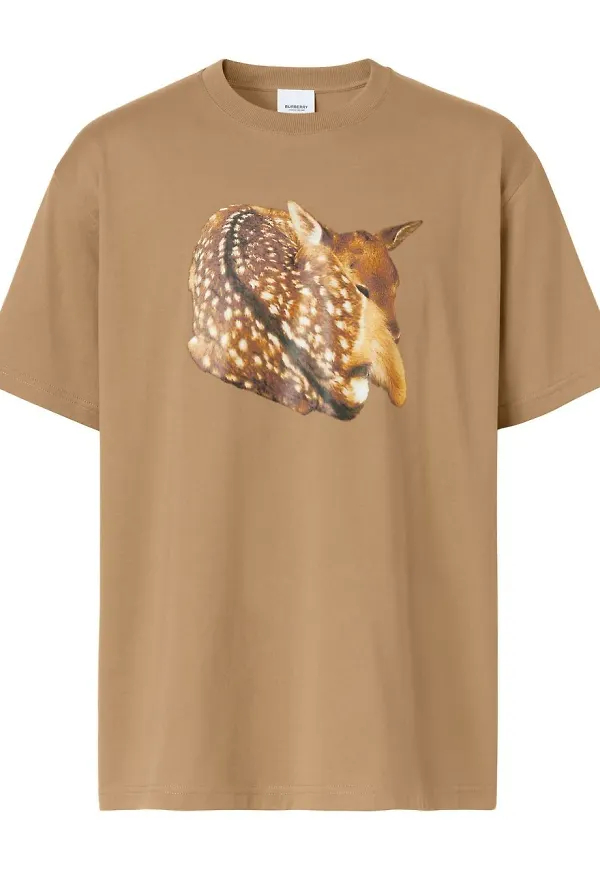 Burberry t-shirt med tryck - Brun