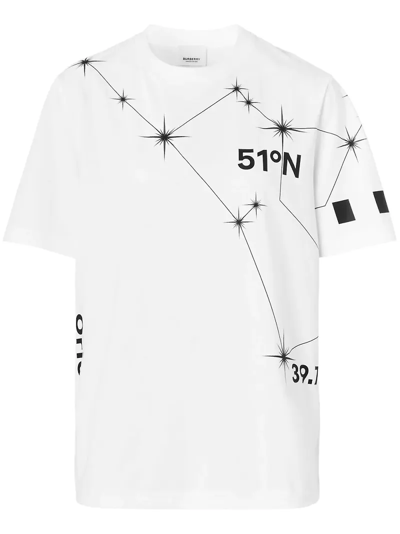 Burberry t-shirt med tryck - Vit