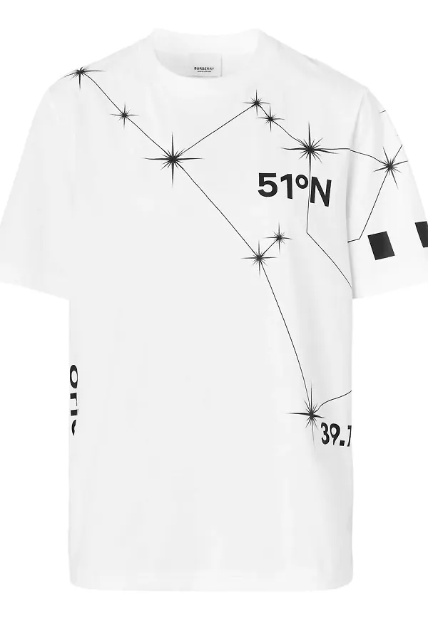 Burberry t-shirt med tryck - Vit