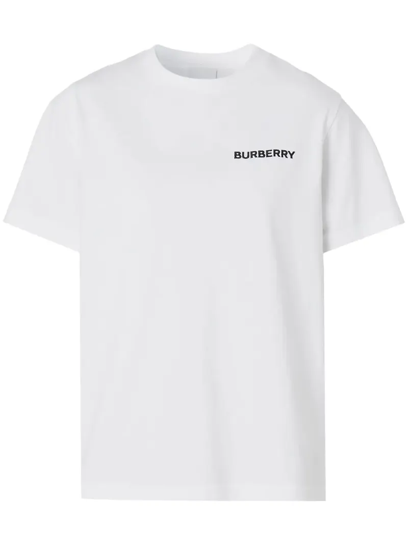 Burberry TB-Monogram broderad t-shirt - Vit